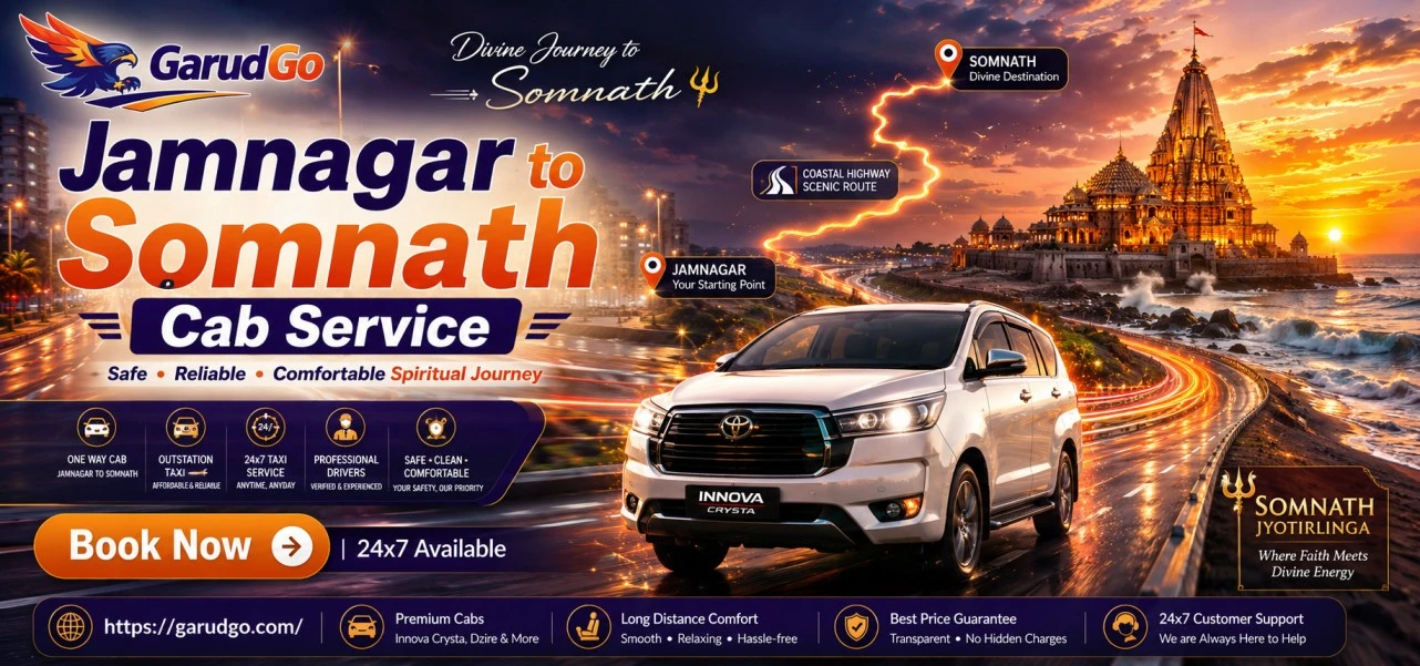 Jamnagar to Somnath Cab Service