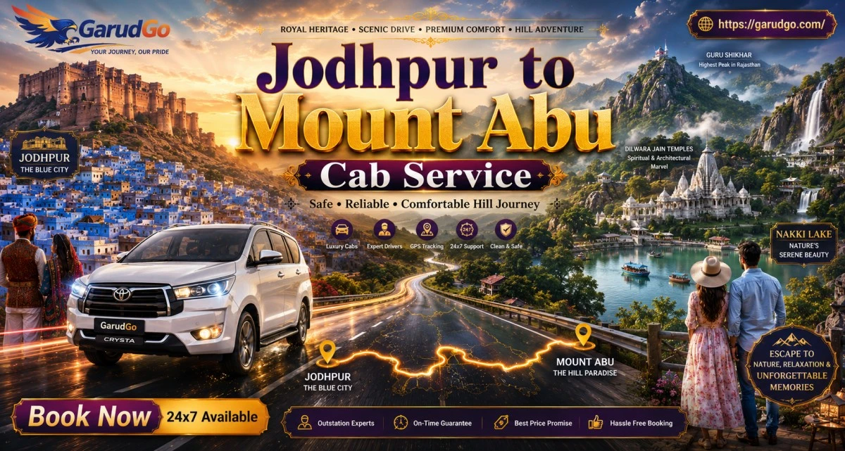 Jodhpur to Mount Abu Cab Service