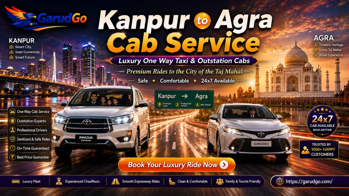 Kanpur to Agra Cab Service