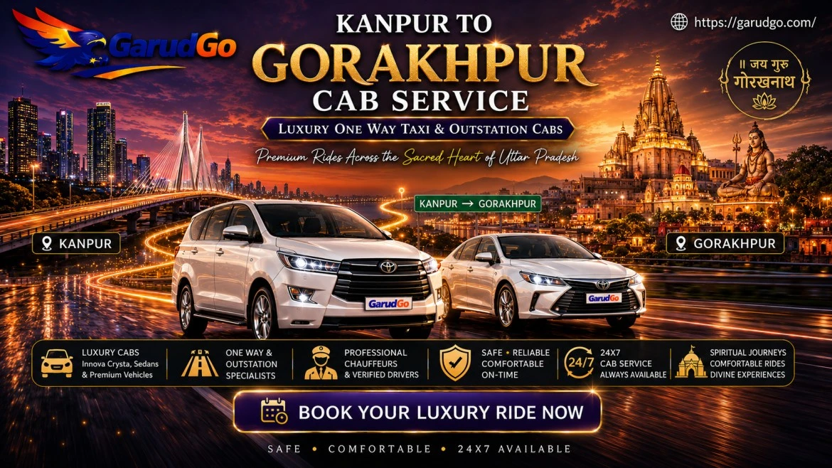 Kanpur to Gorakhpur Cab Service