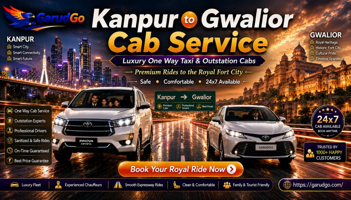Kanpur to Gwalior Cab Service