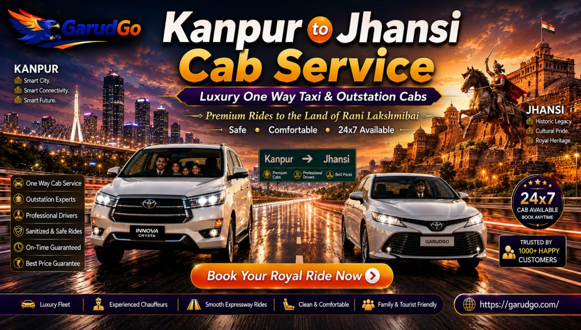 Kanpur to Jhansi Cab Service