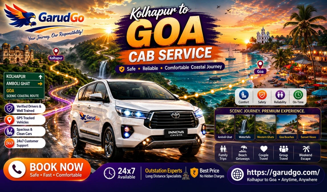 Kolhapur to Goa Cab Service