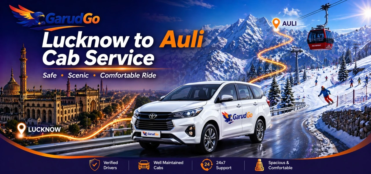 Lucknow to Auli Cab Service