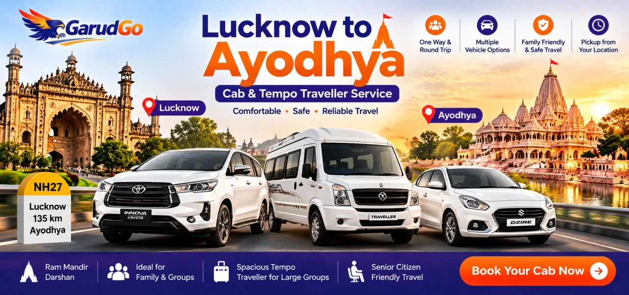 Lucknow to Ayodhya cab