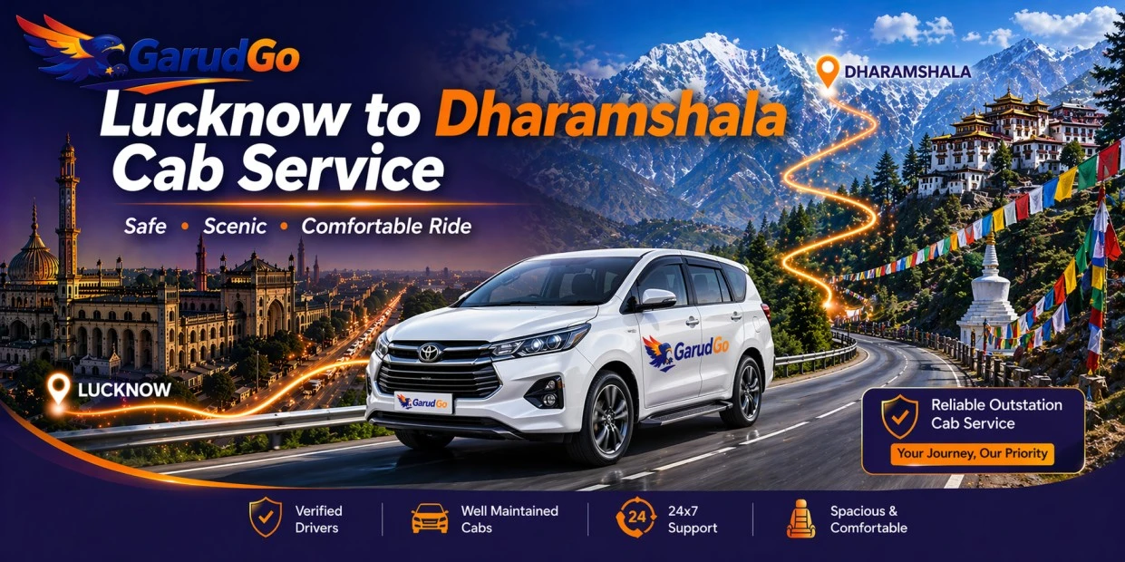 Lucknow to Dharamshala Cab Service