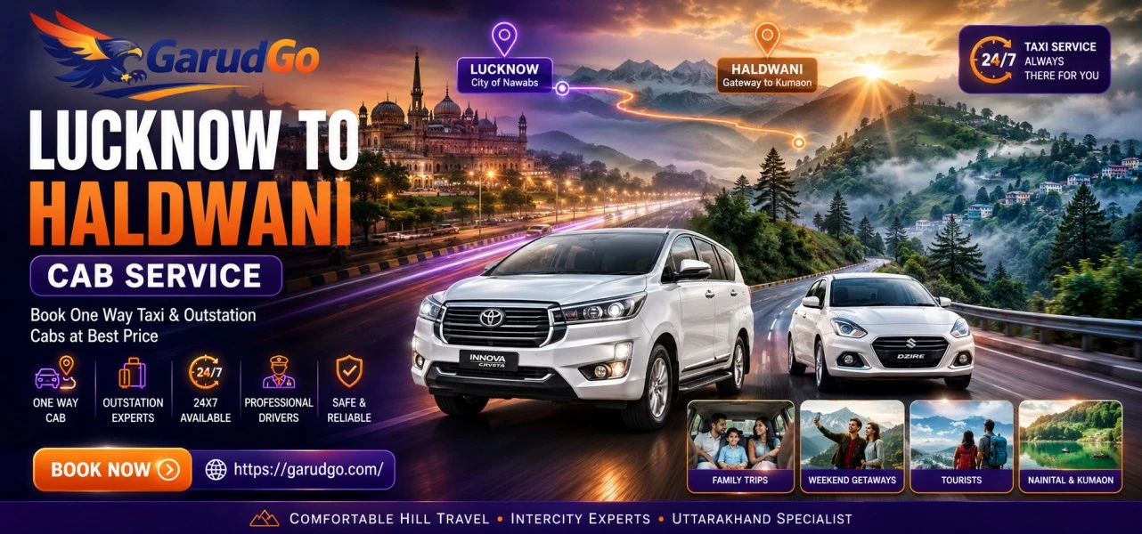 Lucknow to Haldwani Cab Service