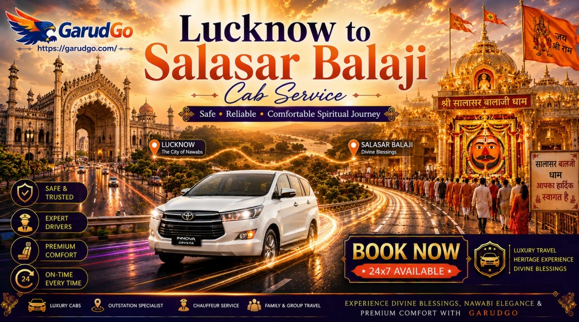 Lucknow to Salasar Balaji Cab Service