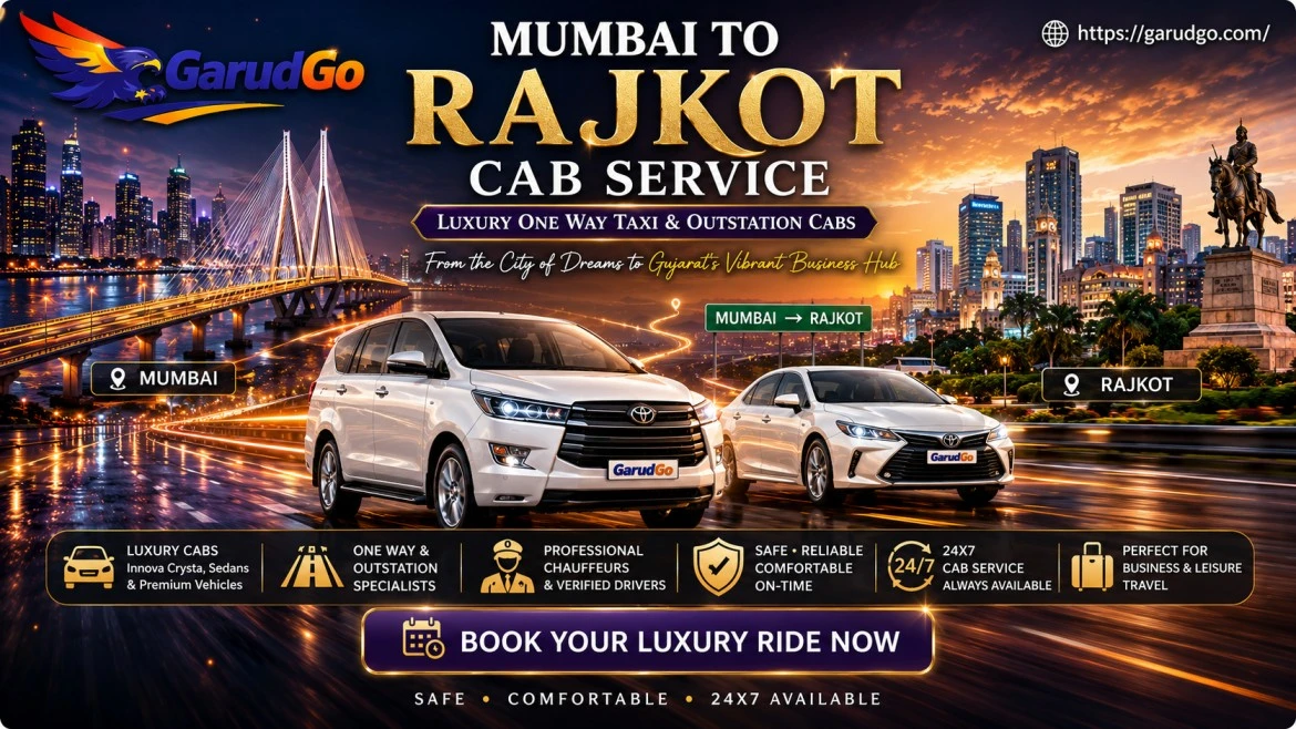 Mumbai to Rajkot Cab Service