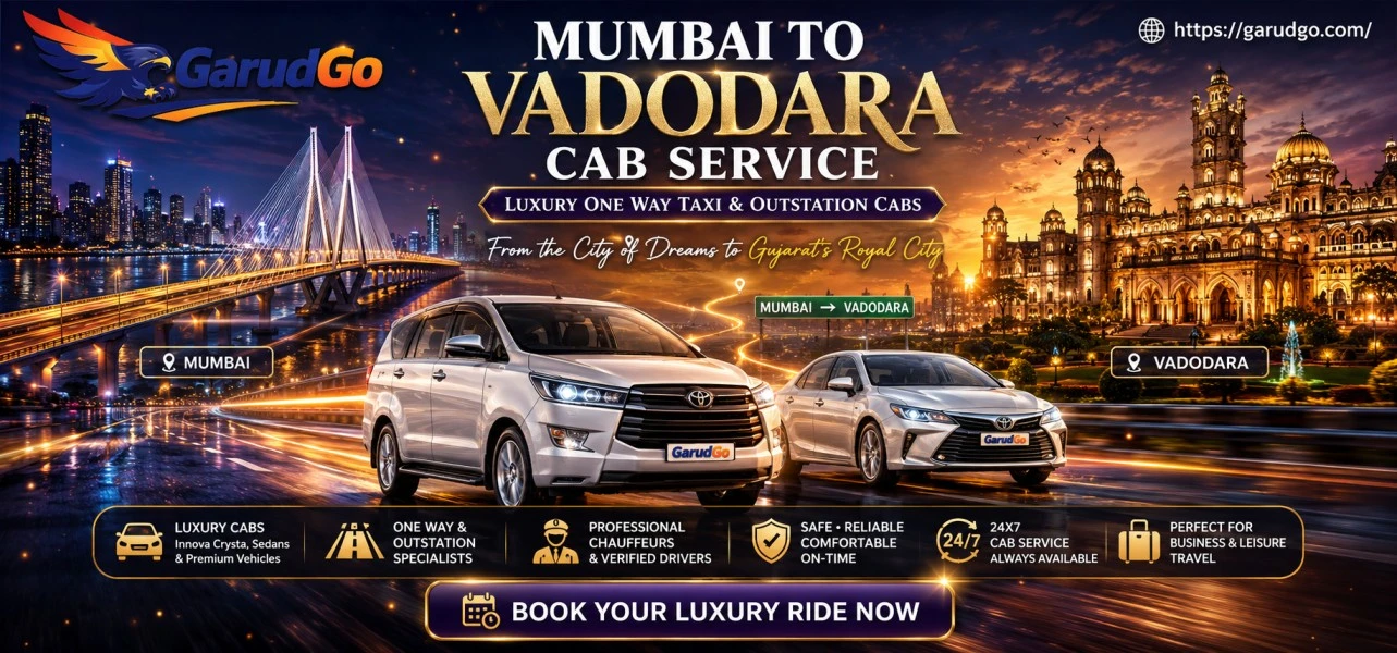Mumbai to Vadodara Cab Service