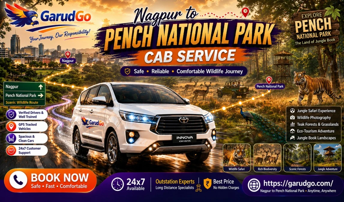 Nagpur to Pench National Park Cab Service