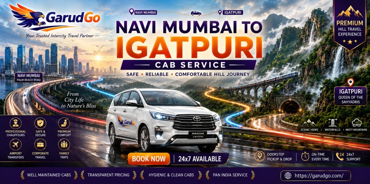 Navi Mumbai to Igatpuri Cab Service