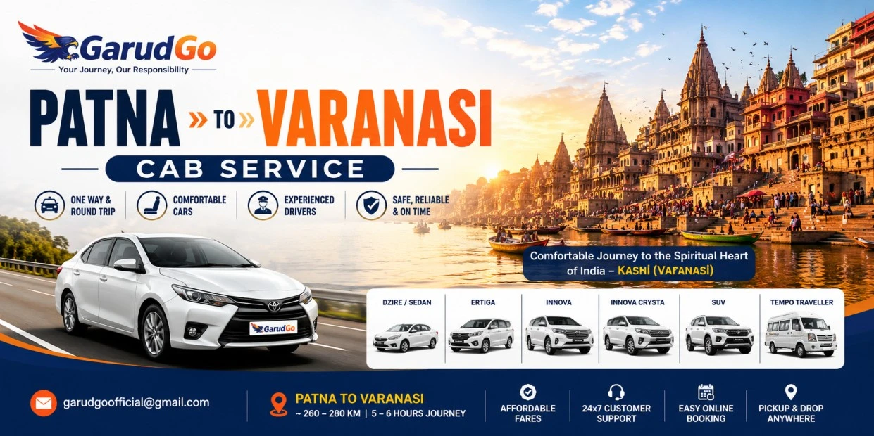 Patna to Varanasi Cab Service
