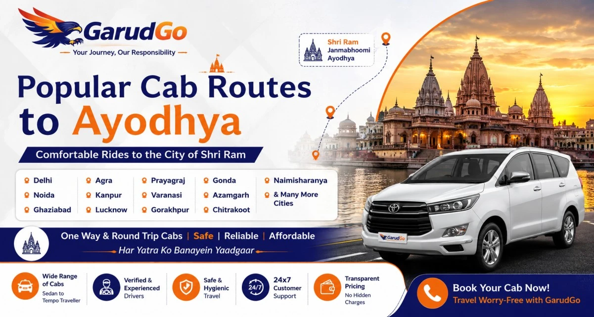 Popular Cab Routes to Ayodhya
