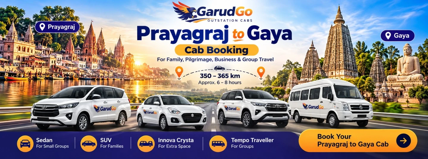 Prayagraj to Gaya cab