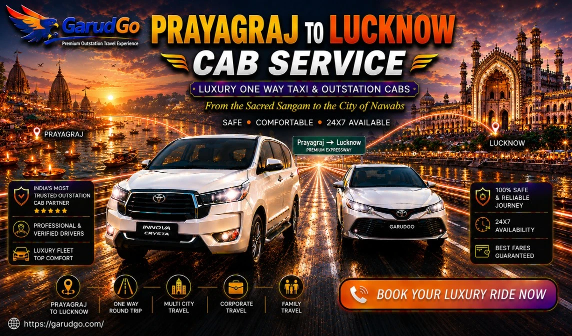 Prayagraj to Lucknow Cab Service