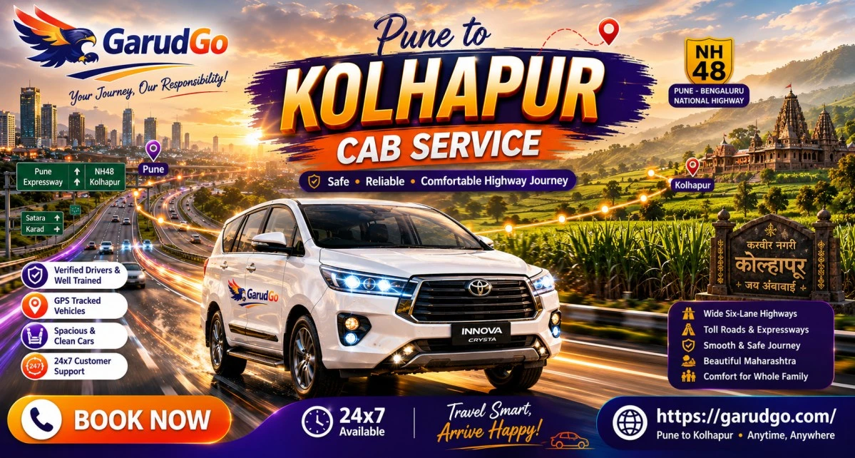 Pune to Kolhapur Cab Service