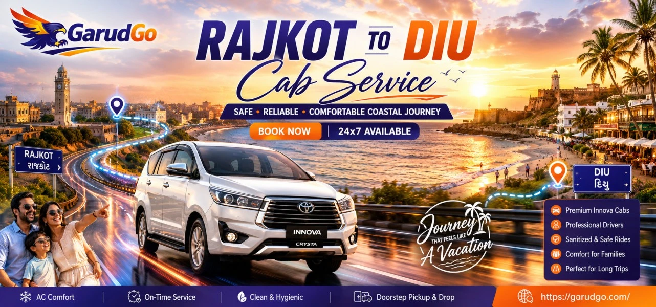Rajkot to Diu Cab Service