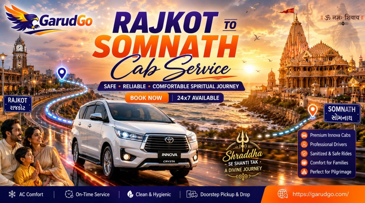Rajkot to Somnath Cab Service