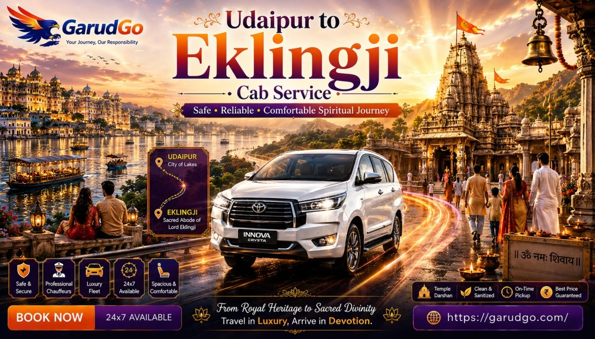 Udaipur to Eklingji Cab Service