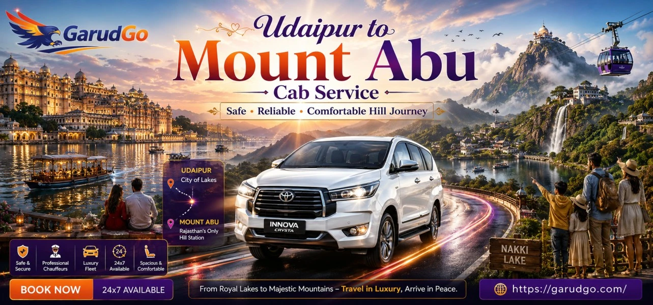 Udaipur to Mount Abu Cab Service