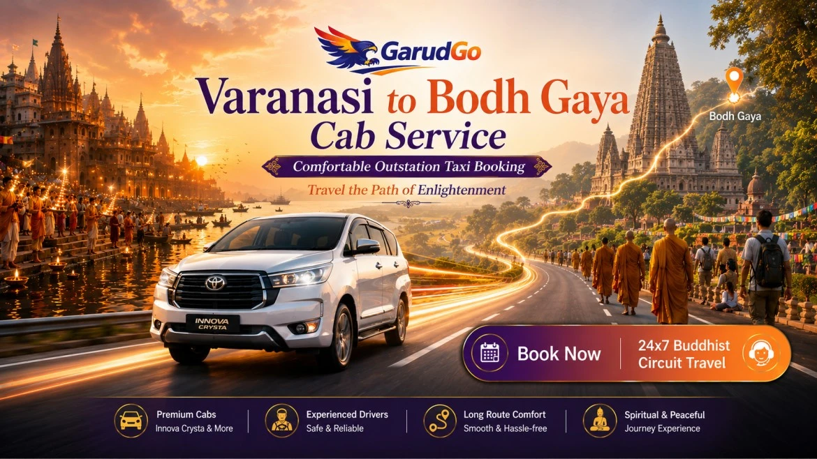 Varanasi to Bodh Gaya Cab Service