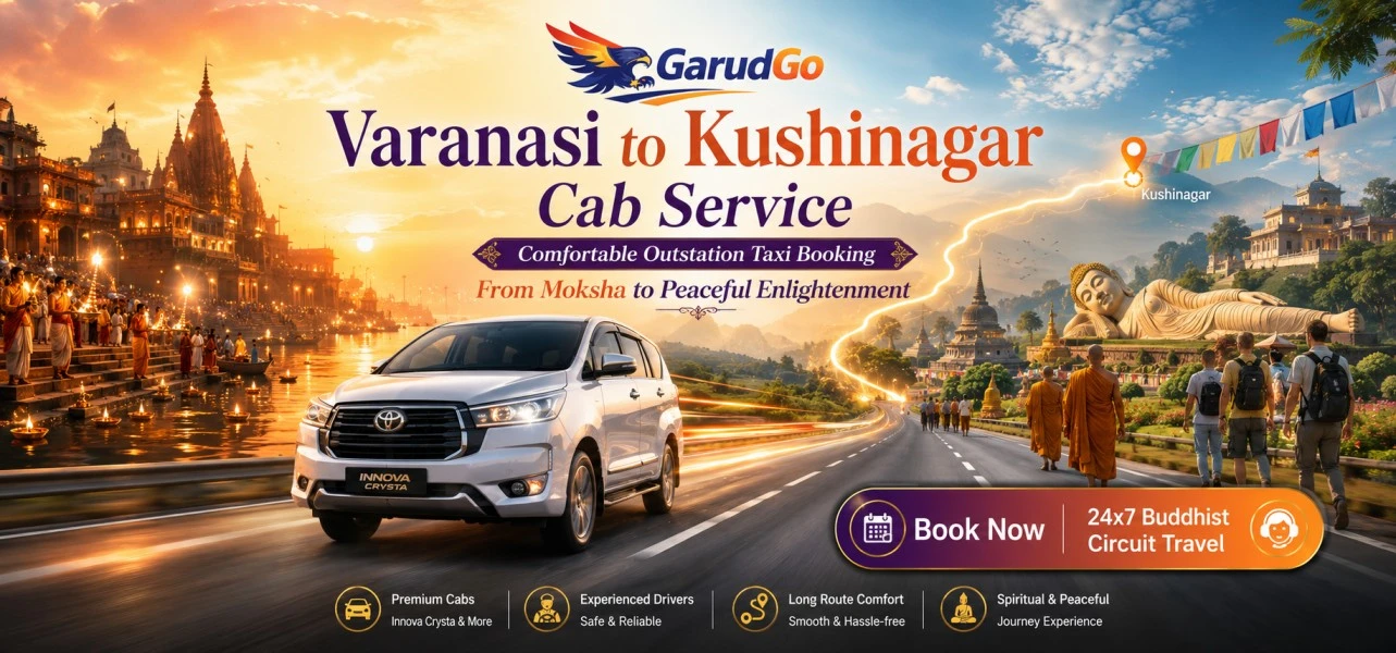 Varanasi to Kushinagar Cab Service